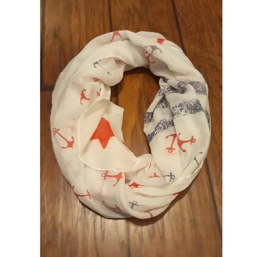 "Tickled Pink" Infinity Scarf ⚓ Nautical